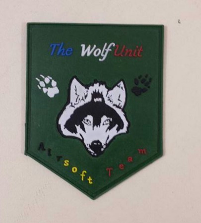 Notre patch un peu plus discret pour le terrain 